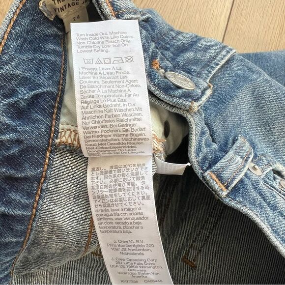 MADEWELL The Perfect Vintage Straight Leg Jeans Size 24 Medium Blue Wash Ankle - Picture 12 of 12